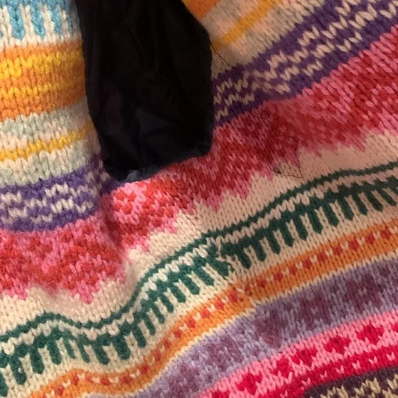 GAP Dark Blue Jean Jacket with Multicolor Inner Lining - Picture 10 of 11